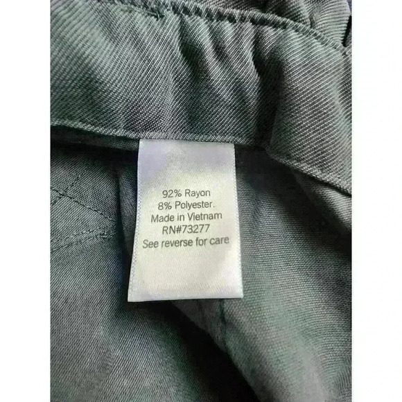 Nine West Belted Shorts Women Size L Large Purple Stretch Career‎ Paperbag - Picture 5 of 6